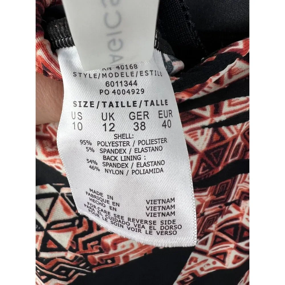 Magicsuit Urban Safari Tiered Ruflle Tankini Top 10 Slimming
